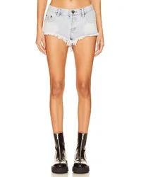 One Teaspoon LOW-WAIST-JEANSSHORTS BONITAS in Blue Blue