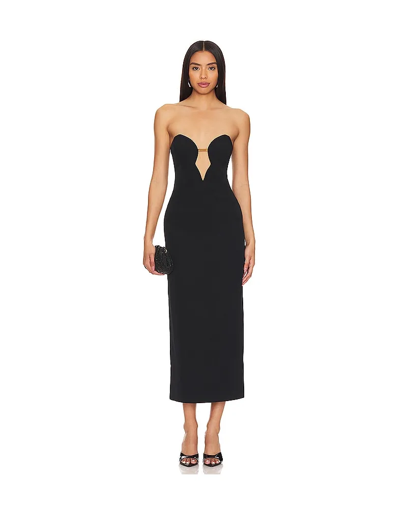 Bardot MIDI-KLEID ELENI CHAIN in Black Black