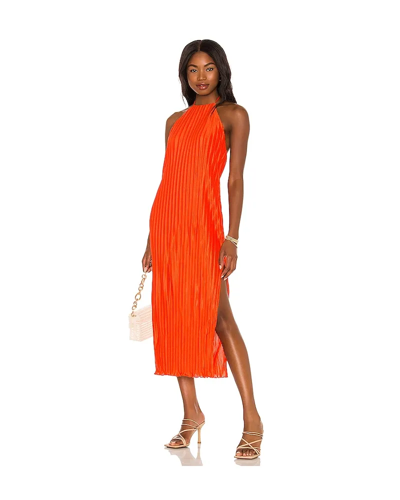 House of Harlow 1960 KLEID FREDERICK in Orange Orange