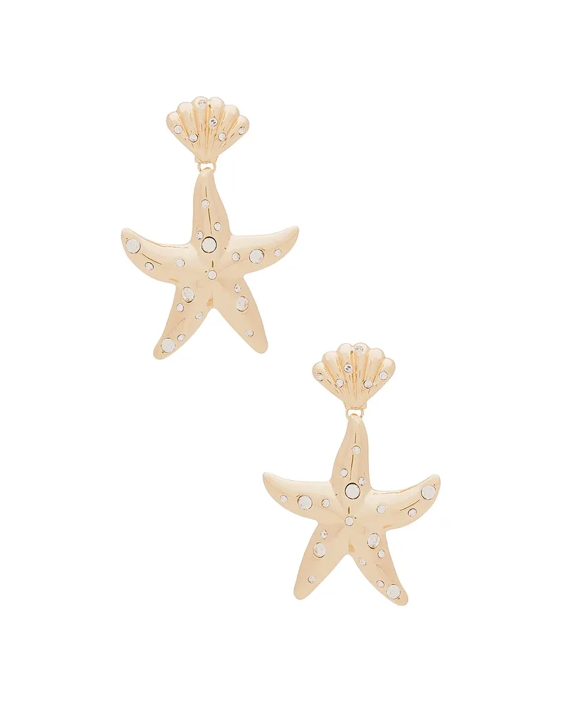 8 Other Reasons OHRRINGE STARFISH in Metallic Gold Metallic