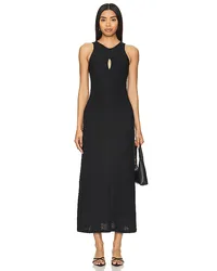 MINKPINK MIDI-KLEID ELECTRA in Black Black