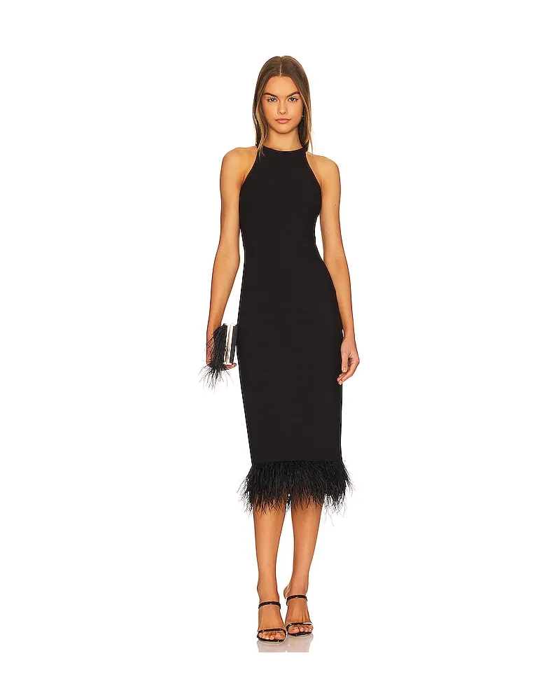 LIKELY MIDI-KLEID CHANDLER in Black Black