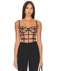 Fleur Du Mal BODY IN CAGE-OPTIK in Black Black