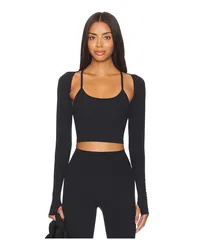 SPLITS59 Shiri Airweight Shrug in Black Black