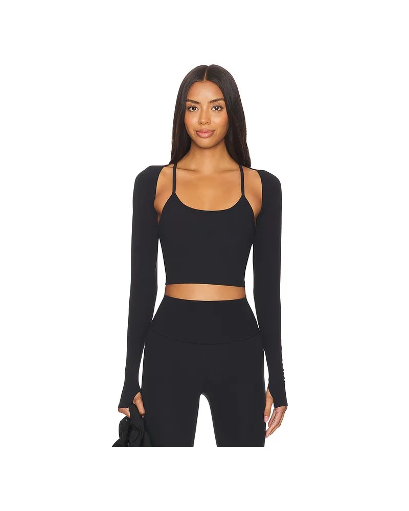 SPLITS59 Shiri Airweight Shrug in Black Black