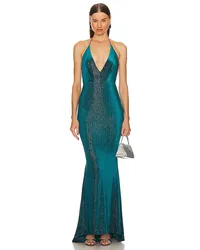 Michael Costello ABENDKLEID SKYE in Teal Teal