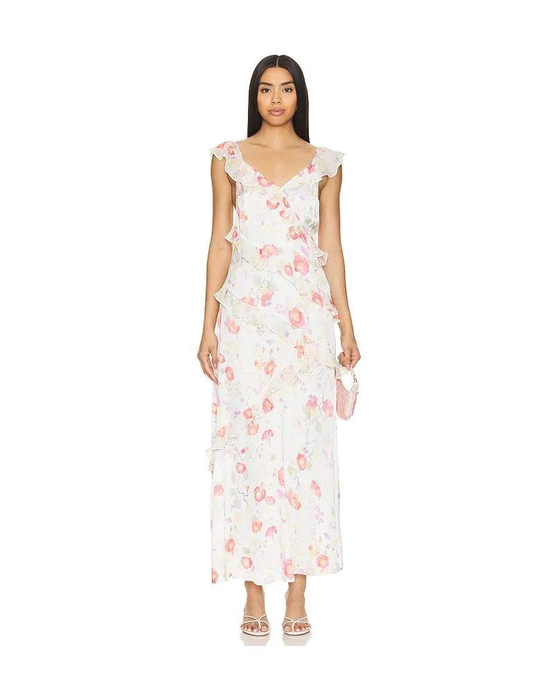 RIXO MAXIKLEID GAIL in Ivory