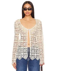 House of Harlow 1960 BLUSE JANIS CROCHET in Cream Cream