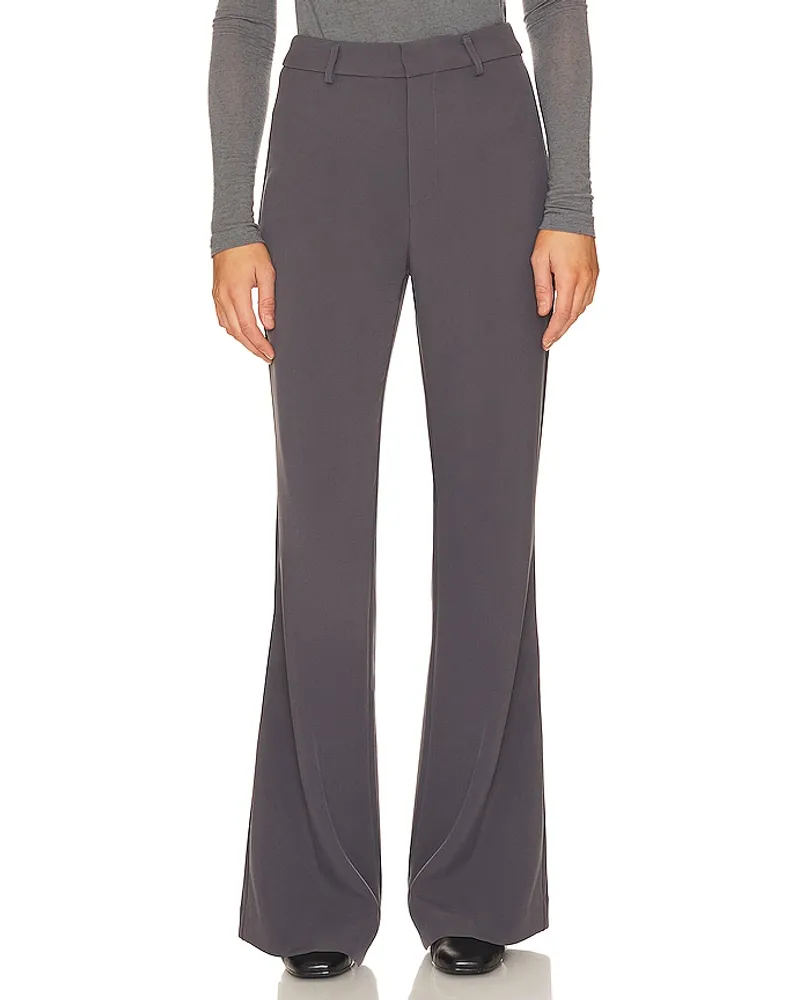 Bardot Halifax Slim Flare Pant in Charcoal Charcoal