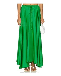 BONDI BORN Tropea Maxi Circle Skirt in Green Green