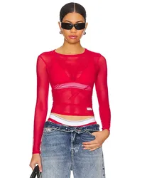 Alexander Wang BODYCON-LANGARMSHIRT in Red Red