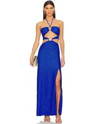 Luli Fama MAXIKLEID BRILLA in Blue Blue