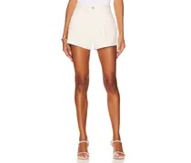 Franca Pleated Baggy Short in White