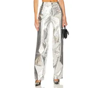 WEITE JEANS MARSHALL in Metallic Silver