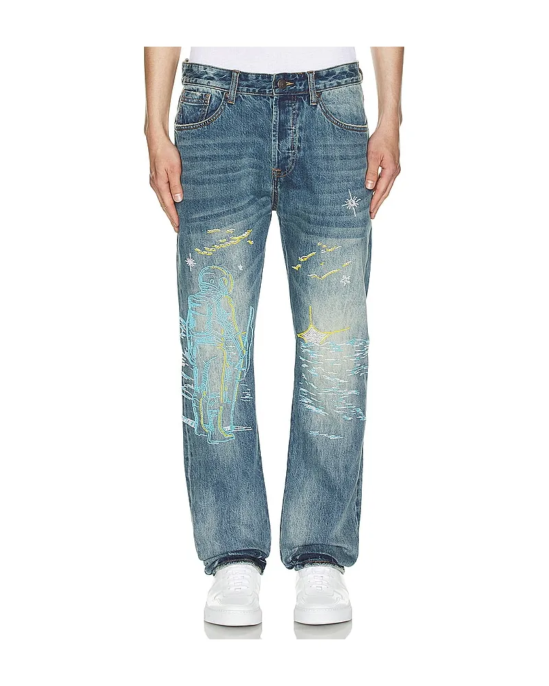 Billionaire Boys Club JEANS HEART FIT STARCROSSED in Blue Blue