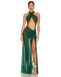 Kim Shui ABENDKLEID MESH in Dark Green Dark