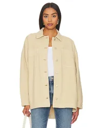 Free People SHACKET WE THE FREE MADISON CITY in Ivory Ivory