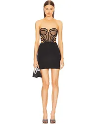 Michael Costello KLEID CLAUDETTE in Black Black