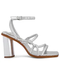 Schutz SANDALE ANYA in Metallic Silver Metallic