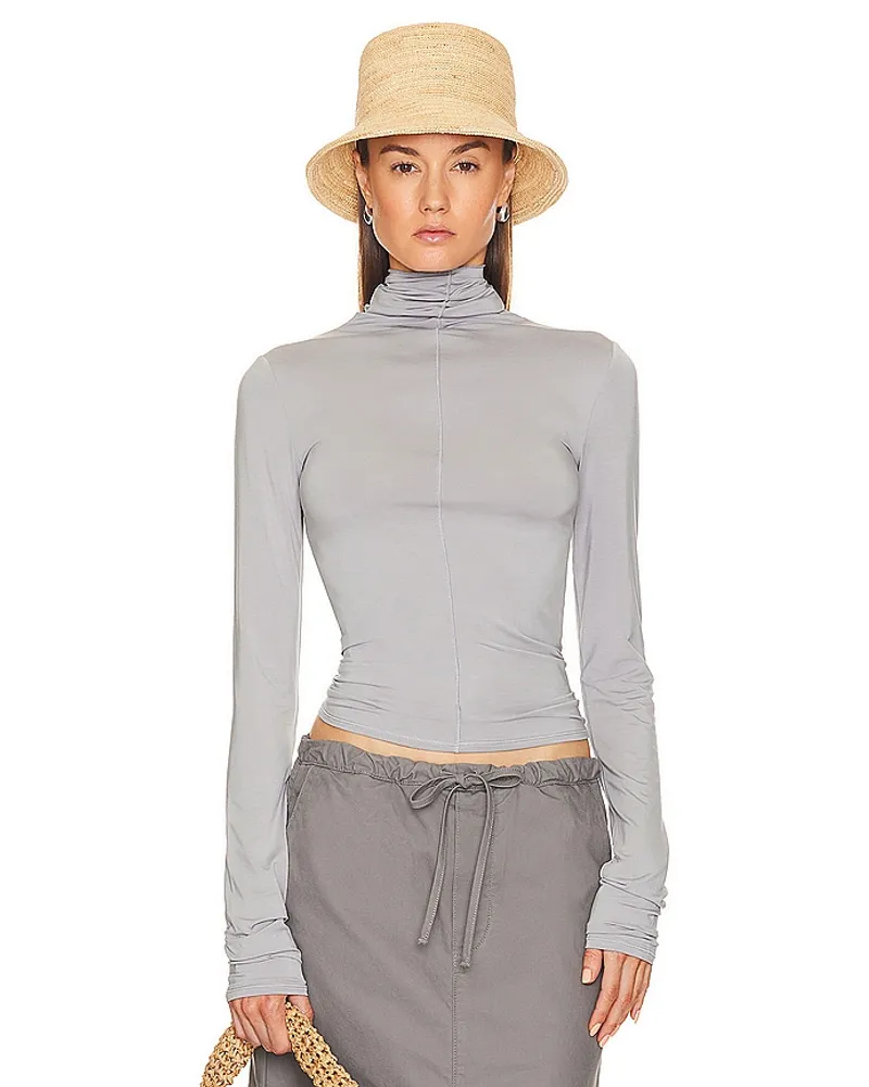 Helsa OBERTEIL JERSEY SEAMED in Grey Grey