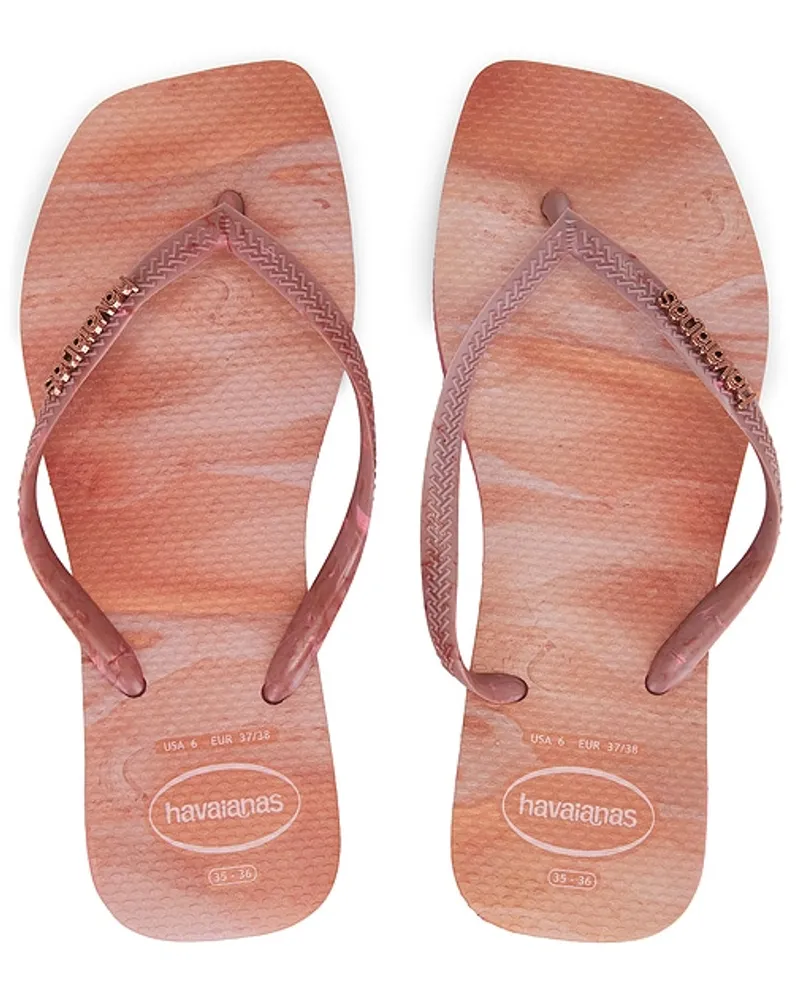 Havaianas SANDALE SLIM SQUARE PAU BRASIL in Pink Pink