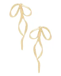 BRACHA OHRRINGE GRAND BOW in Metallic Gold Metallic