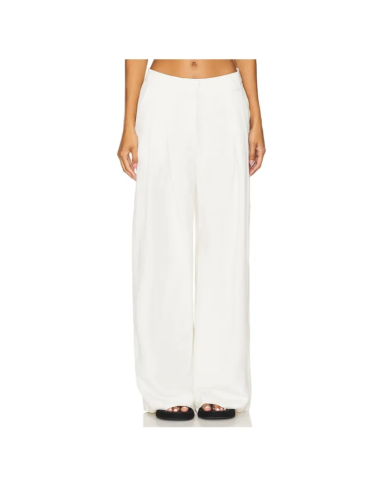 St. Agni HOSEN WIDE LEG PLEAT in Ivory Ivory