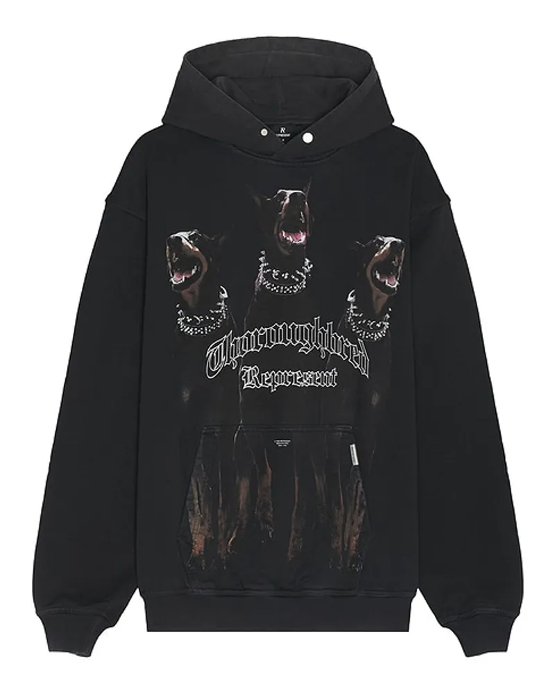 REPRESENT HOODIE in Black Black