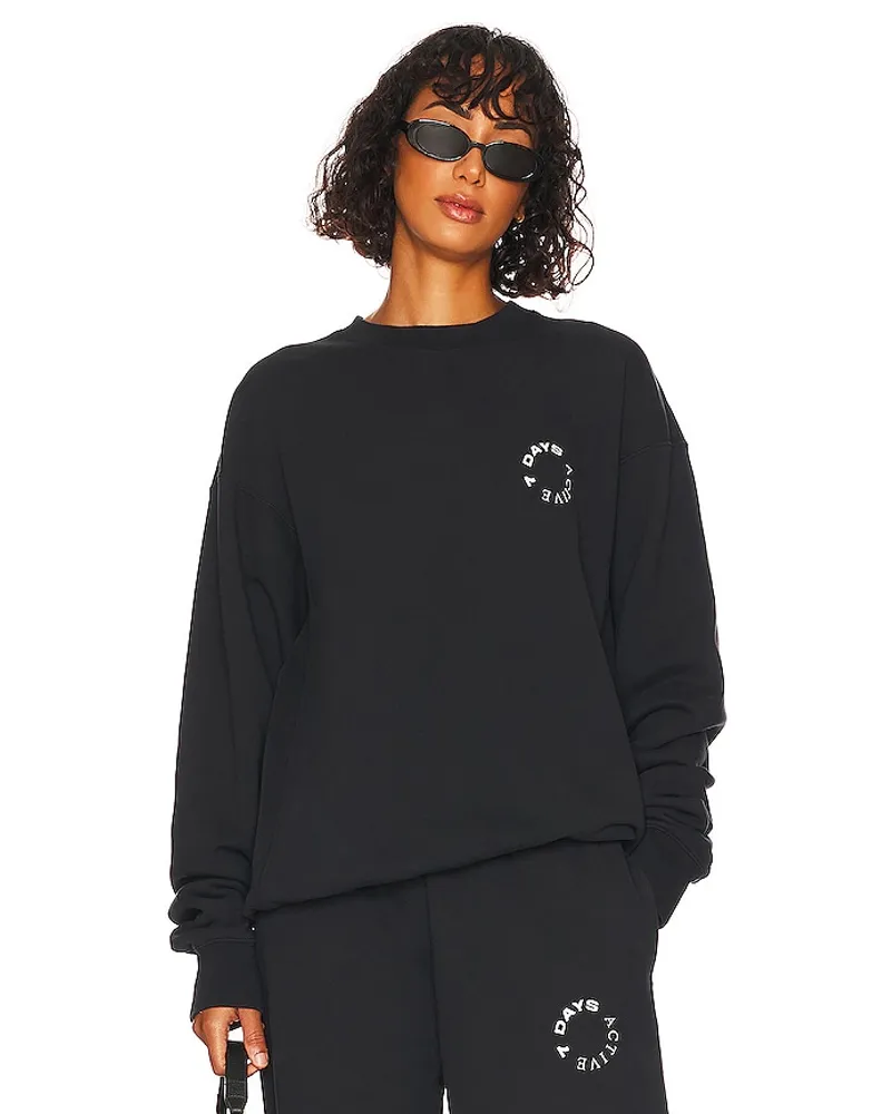 7 DAYS Active SWEATSHIRT MONDAY in Black Black