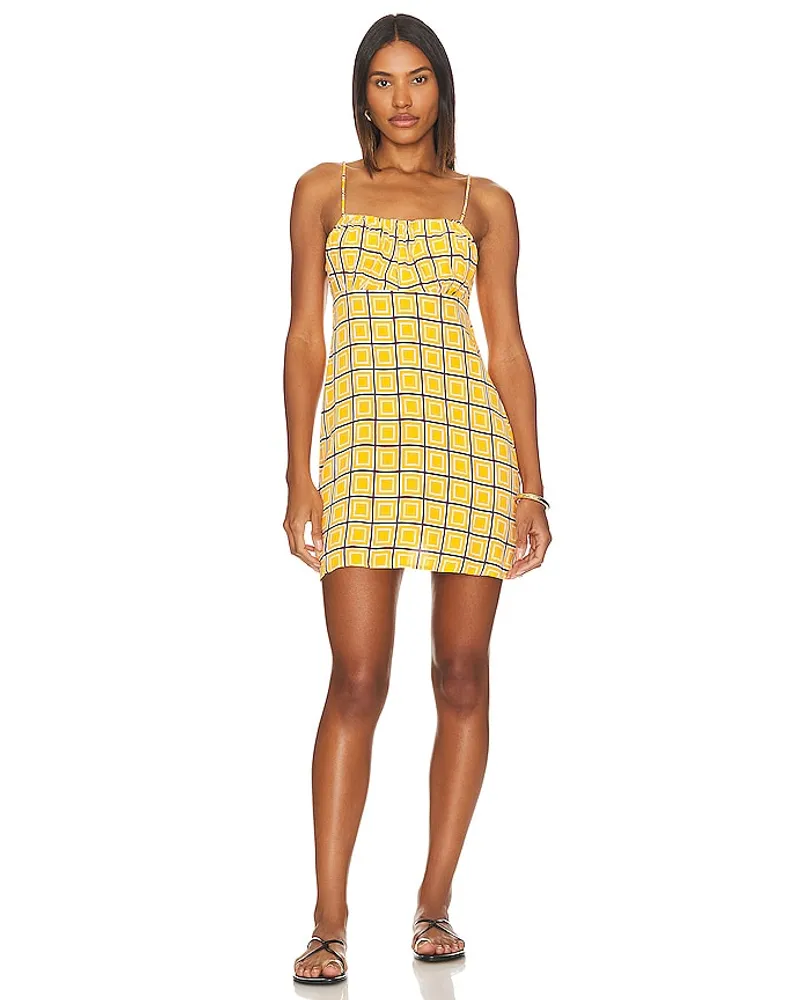 Faithfull The Brand MINIKLEID AUDRINA in Yellow Yellow