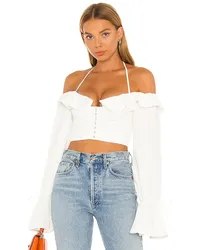 MAJORELLE BUSTIER-TOP STEFANO in White White