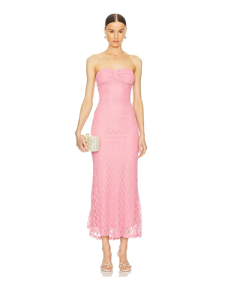 Bardot SCHULTERFREIES MIDIKLEID ADONI in Pink Pink