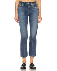 Citizens of humanity STRAIGHT-JEANS MIT HOHEM BUND CHARLOTTE in Blue Blue