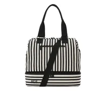 The Summer Stripe Mini Weekend Bag in Black