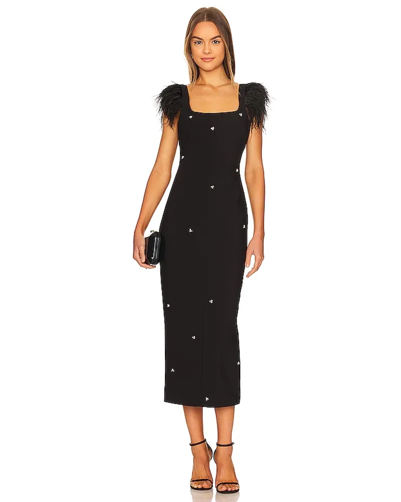 LIKELY MIDI-KLEID CAMERON in Black Black