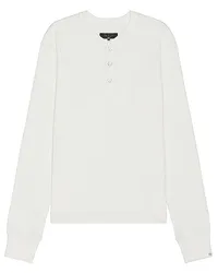 Rag & Bone HENLEY-SHIRT in White White