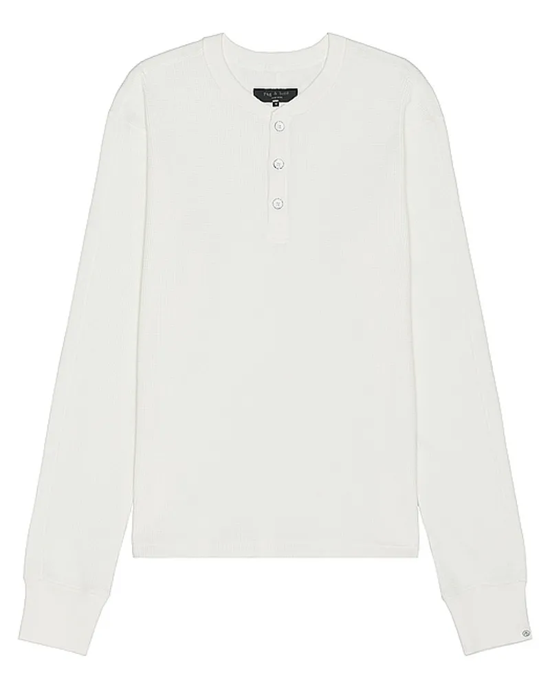 Rag & Bone HENLEY-SHIRT in White White