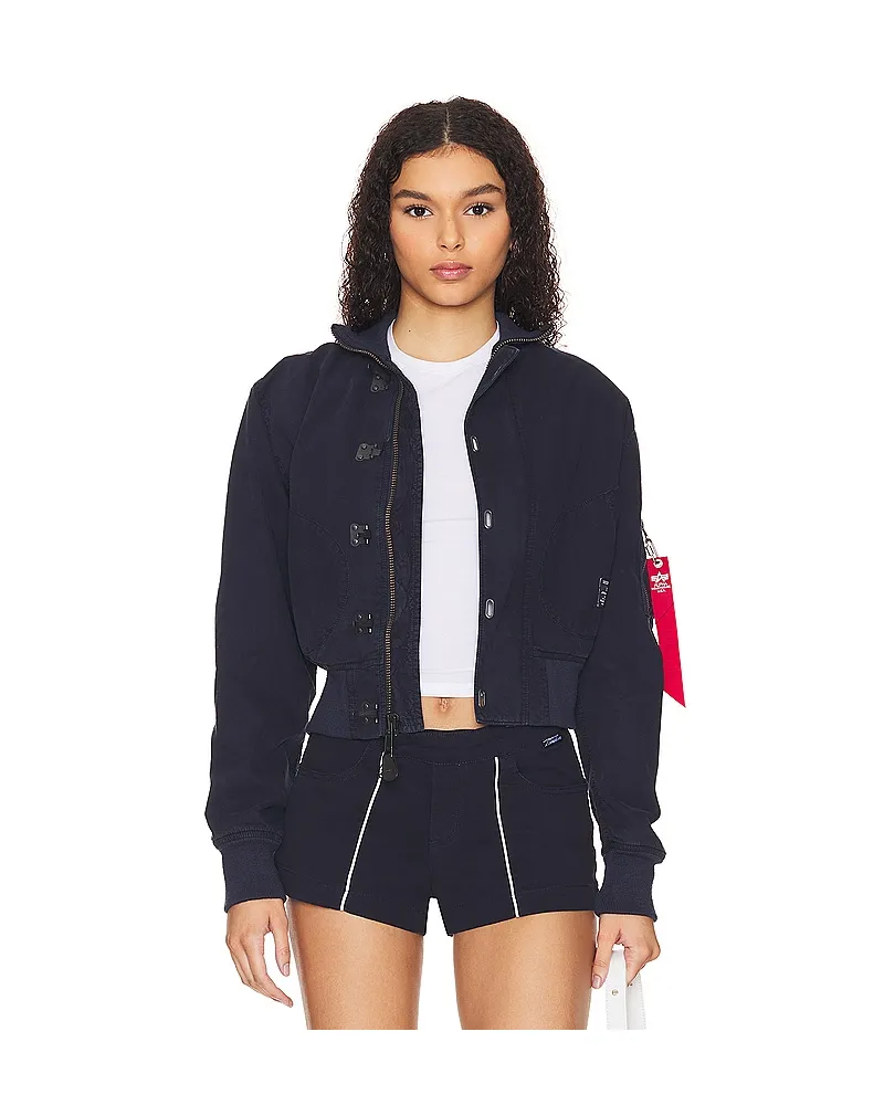 Alpha Industries KURZE JACKE US NAVY in Navy Navy