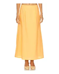 LnA Clothing River Skirt in Orange Orange