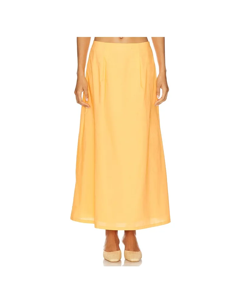 LnA Clothing River Skirt in Orange Orange