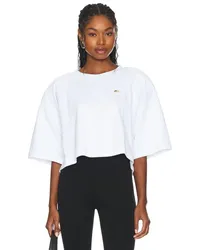 Fiorucci Cropped Padded T-shirt in White White