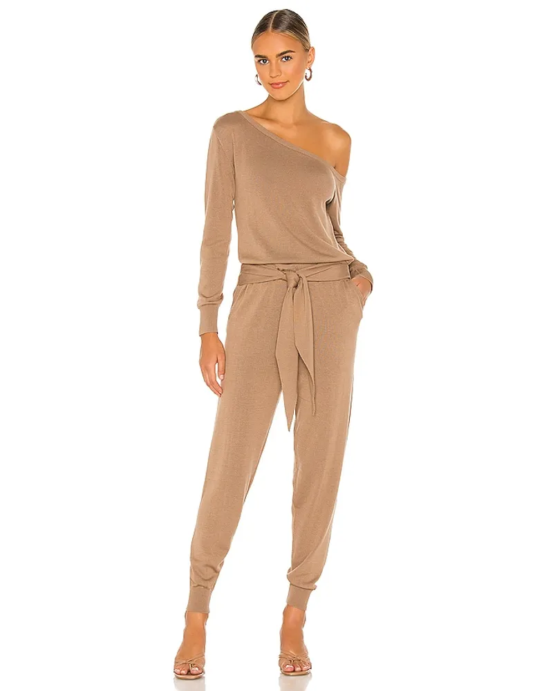 MAJORELLE JUMPSUIT CHARLOTTE in Tan Tan