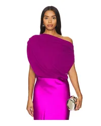 The Sei STRICK ASYMMETRIC DRAPE in Purple Purple