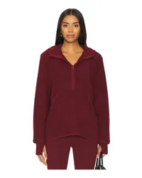 BEYOND YOGA PULLOVER MIT HALBEM REISSVERSCHLUSS URBAN EXPLORER in Burgundy Burgundy