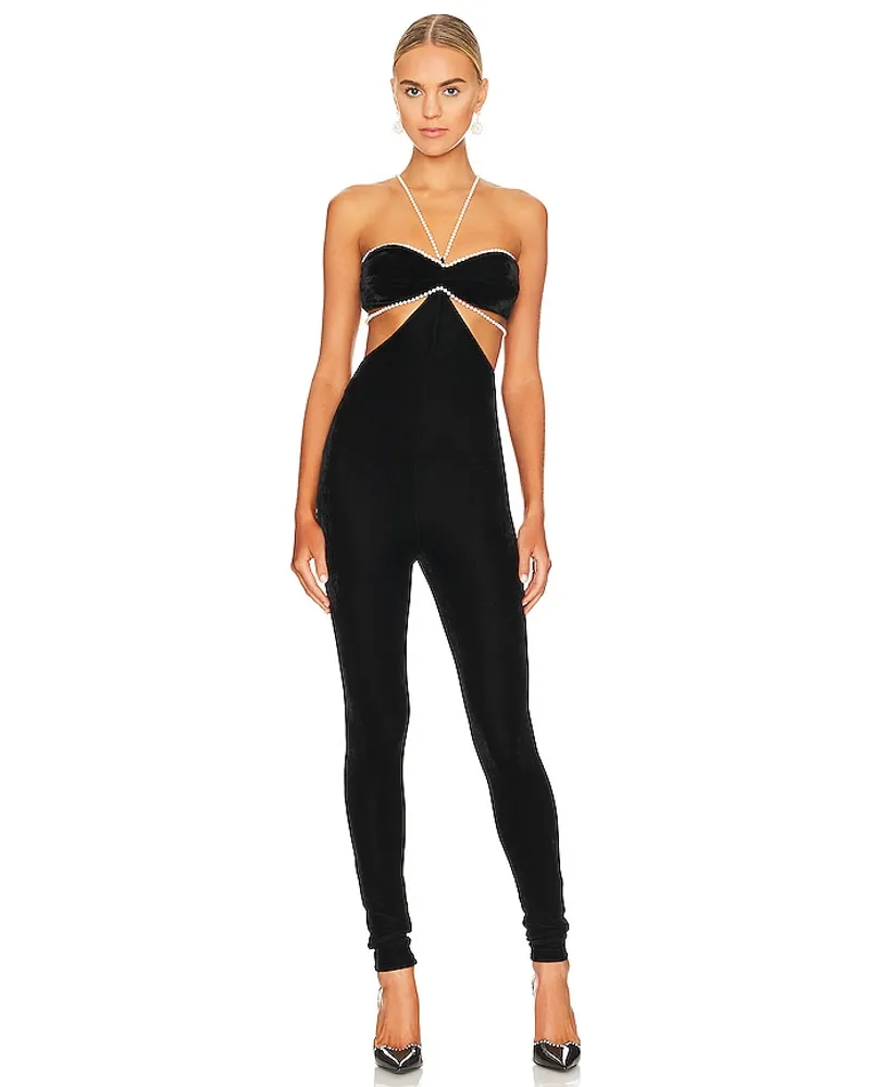 MAJORELLE CATSUIT AMORE in Black Black