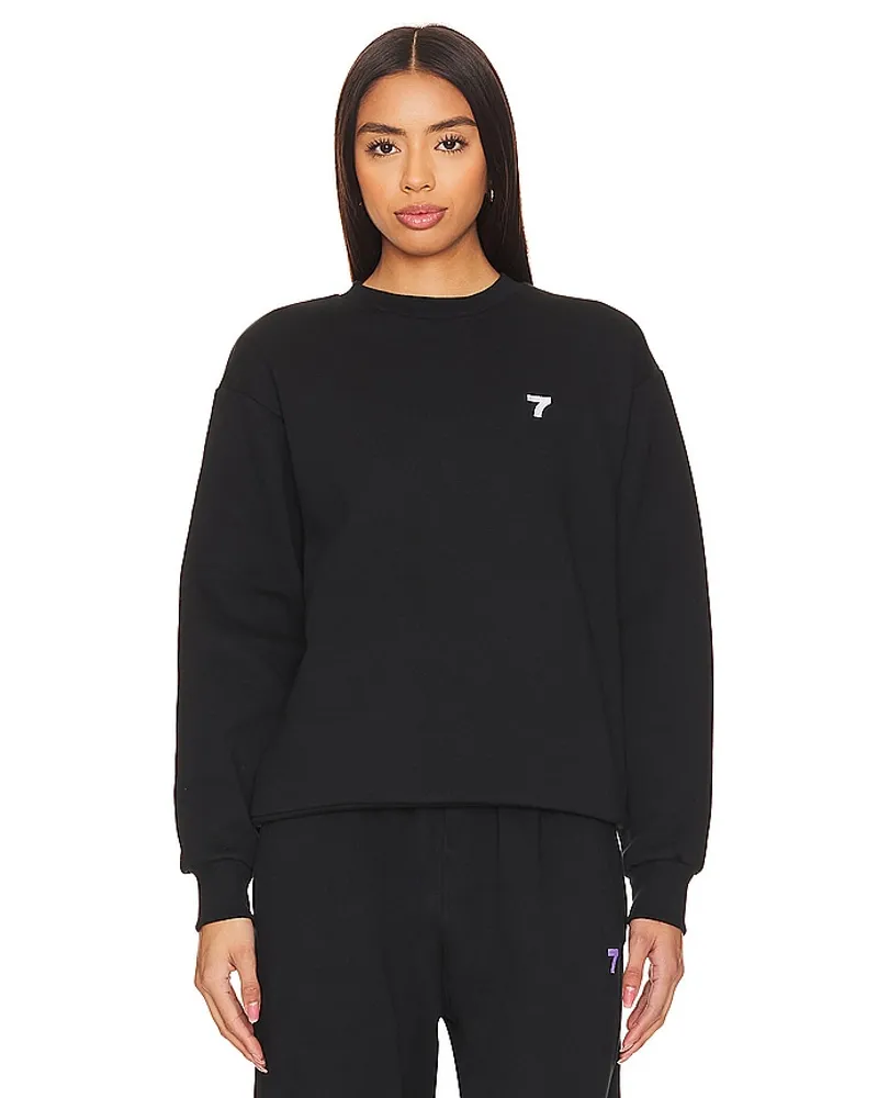 7 DAYS Active SWEATSHIRT ORGANIC in Black Black