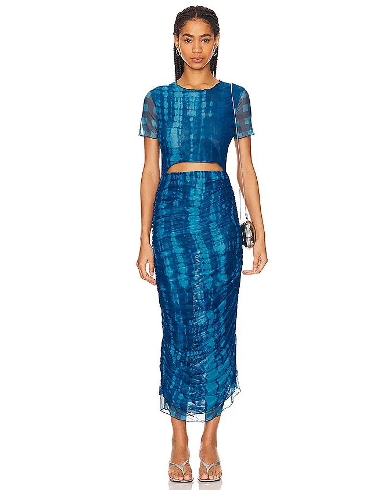 Simon Miller MIDI-KLEID LEO in Blue Blue