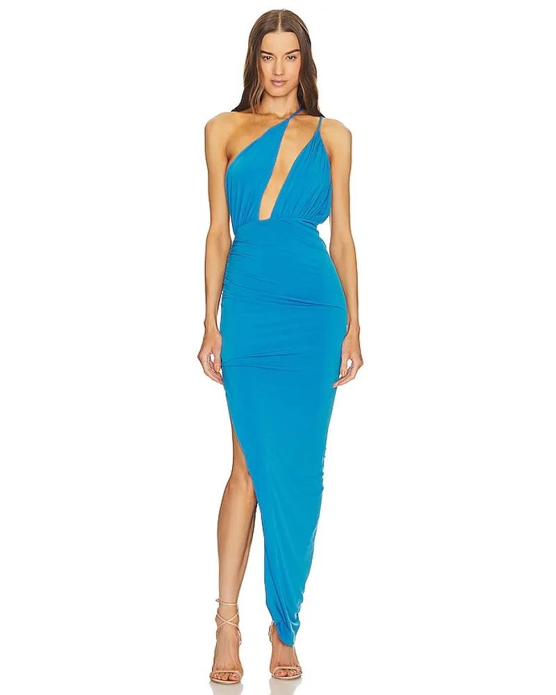 Michael Costello ABENDKLEID APHRODITE in Blue Blue