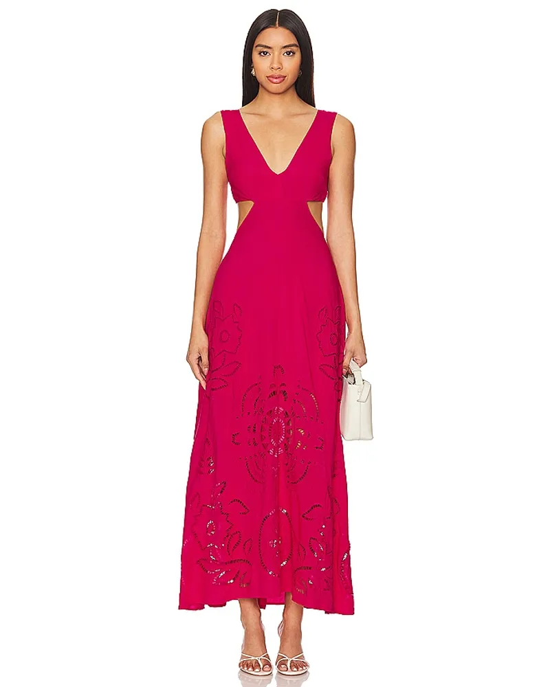 MISA Los Angeles MAXIKLEID VALENCIA in Fuchsia Fuchsia