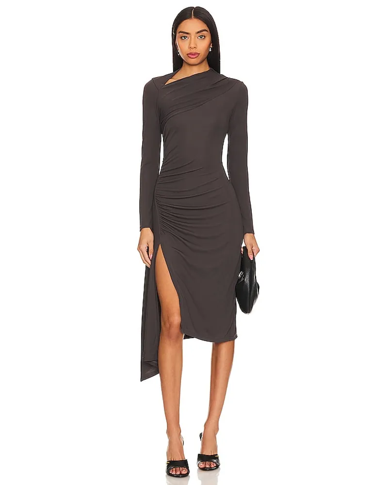 Enza Costa KLEID in Charcoal Charcoal